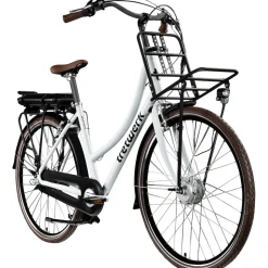 Tretwerk Sophia E Bike Damen Herren 28 Zoll Pedelec 3 Gang Elektrofahrrad mit 536 Wh Elektro Damenfahrrad Citybike mit Bluetooth und App