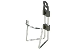 Trinkflaschenhalter, Aluminium, mit Befestitungsmaterial, farblich sortiert (schwarz und silber)