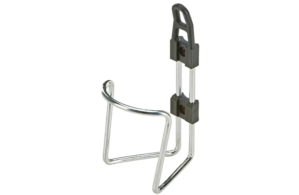 Trinkflaschenhalter, Aluminium, mit Befestitungsmaterial, farblich sortiert (schwarz und silber)