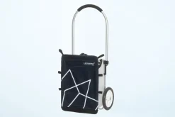 Trolley Max - Einkaufswagen marine/weiss