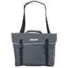Urban Seitenpacktasche, gut geeignet für 20" Fahrräder und E-Bikes, inkl. Laptopfach, inkl. Regencape im verstärkten Boden, reflektierende Elemente, Volumen: 20 Liter, Farbe: grau