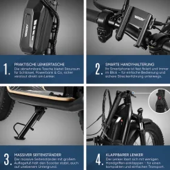 VIRON E-Scooter - XI-1500-EEC - schwarz, 15Ah