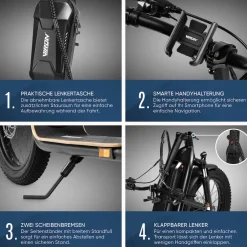 VIRON XI-1200-S E-Scooter mit Straßenzulassung ABE - 12,5 Ah