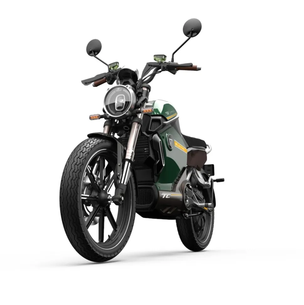 Vmoto / Super Soco TC 72V, Elektro Moped, 45 km/h, All Terrain, CBS Bremssystem, servicearm - grün