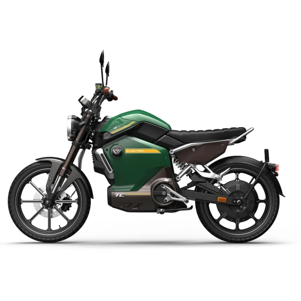 Vmoto / Super Soco TC 72V, Elektro Moped, 45 km/h, All Terrain, CBS Bremssystem, servicearm - grün