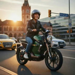Vmoto / Super Soco TC 72V, Elektro Moped, 45 km/h, All Terrain, CBS Bremssystem, servicearm - grün