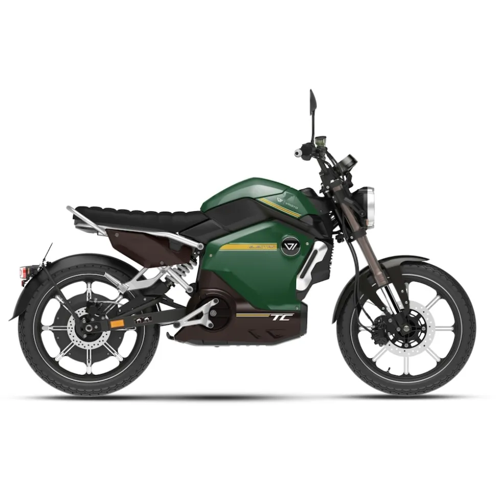 Vmoto / Super Soco TC 72V, Elektro Moped, 45 km/h, All Terrain, CBS Bremssystem, servicearm - grün