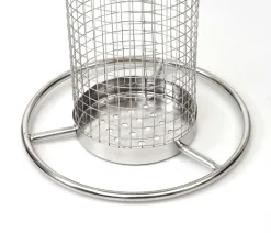 Vogelfutterstation MCW-G90, Futterspender Futtersäule, Edelstahl 27cm