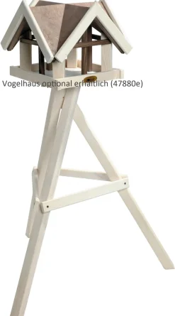 Vogelhaus-Ständer, Kiefer, weiß