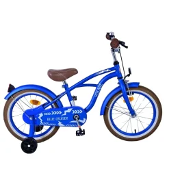 Volare Blue Cruiser Kinderfahrrad 16 Zoll Mädchen Jungen Größe 105 - 120 cm ab 4 Jahre Fahrrad leicht