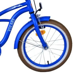 Volare Blue Cruiser Kinderfahrrad 16 Zoll Mädchen Jungen Größe 105 - 120 cm ab 4 Jahre Fahrrad leicht