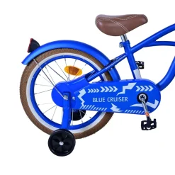 Volare Blue Cruiser Kinderfahrrad 16 Zoll Mädchen Jungen Größe 105 - 120 cm ab 4 Jahre Fahrrad leicht