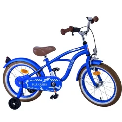 Volare Blue Cruiser Kinderfahrrad 16 Zoll Mädchen Jungen Größe 105 - 120 cm ab 4 Jahre Fahrrad leicht