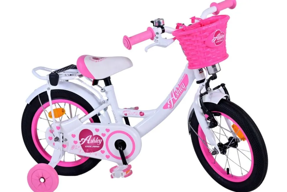 VOLARE Kinderfahrrad Ashley 14 Zoll, weiß