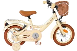VOLARE Kinderfahrrad Ashley 12 Zoll ohne Rücktrittbremse, creme