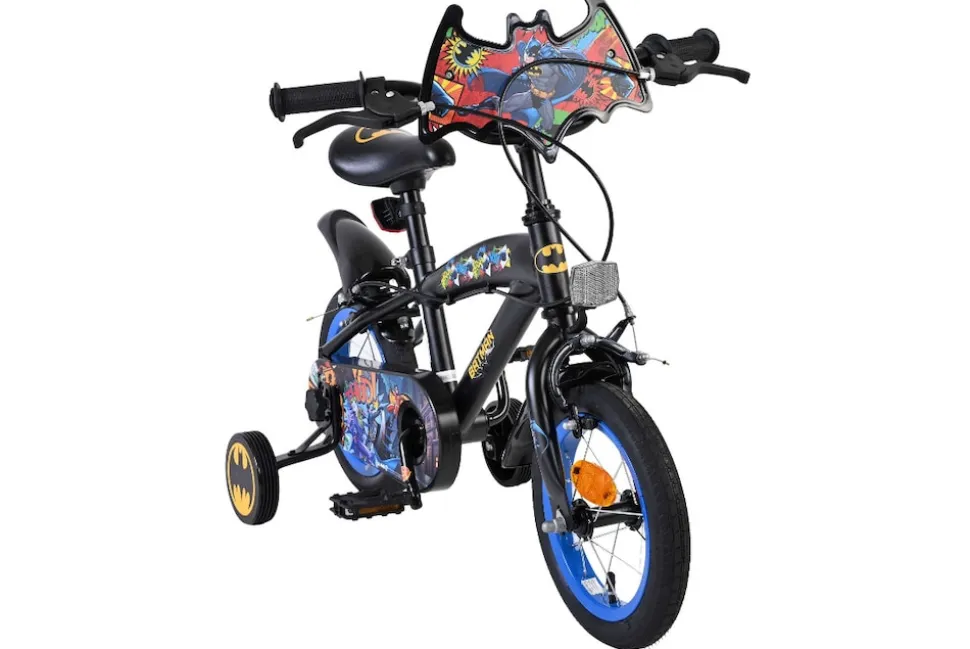 VOLARE Kinderfahrrad Batman 12 Zoll, ohne Rücktrittbremse