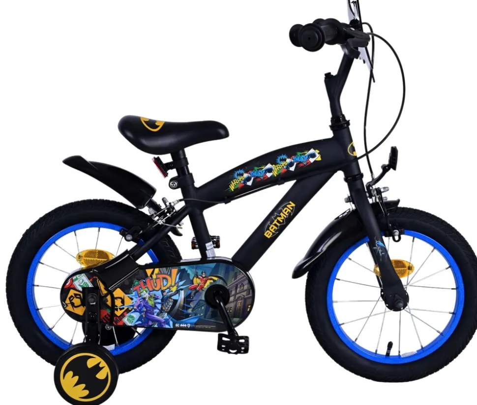 VOLARE Kinderfahrrad Batman 14 Zoll, ohne Rücktrittbremse