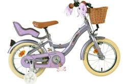 VOLARE Kinderfahrrad Blossom 14 Zoll ohne Rücktrittbremse, lila
