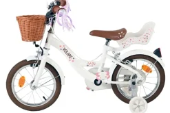 VOLARE Kinderfahrrad Blossom 14 Zoll ohne Rücktrittbremse, weiß
