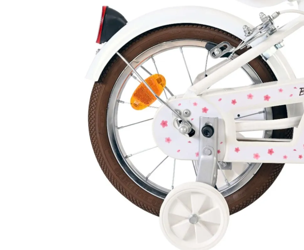 VOLARE Kinderfahrrad Blossom 14 Zoll ohne Rücktrittbremse, weiß