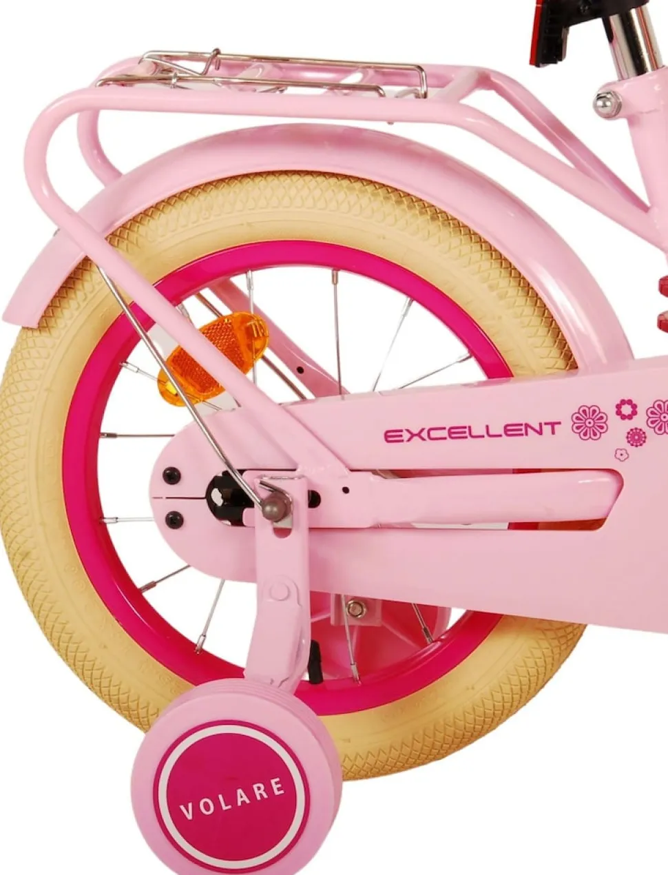 VOLARE Kinderfahrrad Excellent, 14 Zoll, rosa