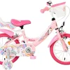 VOLARE Kinderfahrrad Unicorn 14 Zoll ohne Rücktrittbremse, rosa