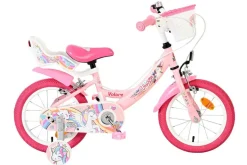 VOLARE Kinderfahrrad Unicorn 14 Zoll ohne Rücktrittbremse, rosa