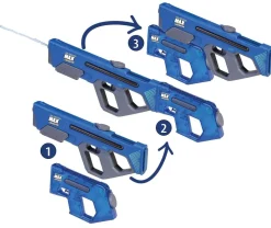 Wasserpistole elektrisch Wasserspritze Happy People MAX Liquidator 62cm blau