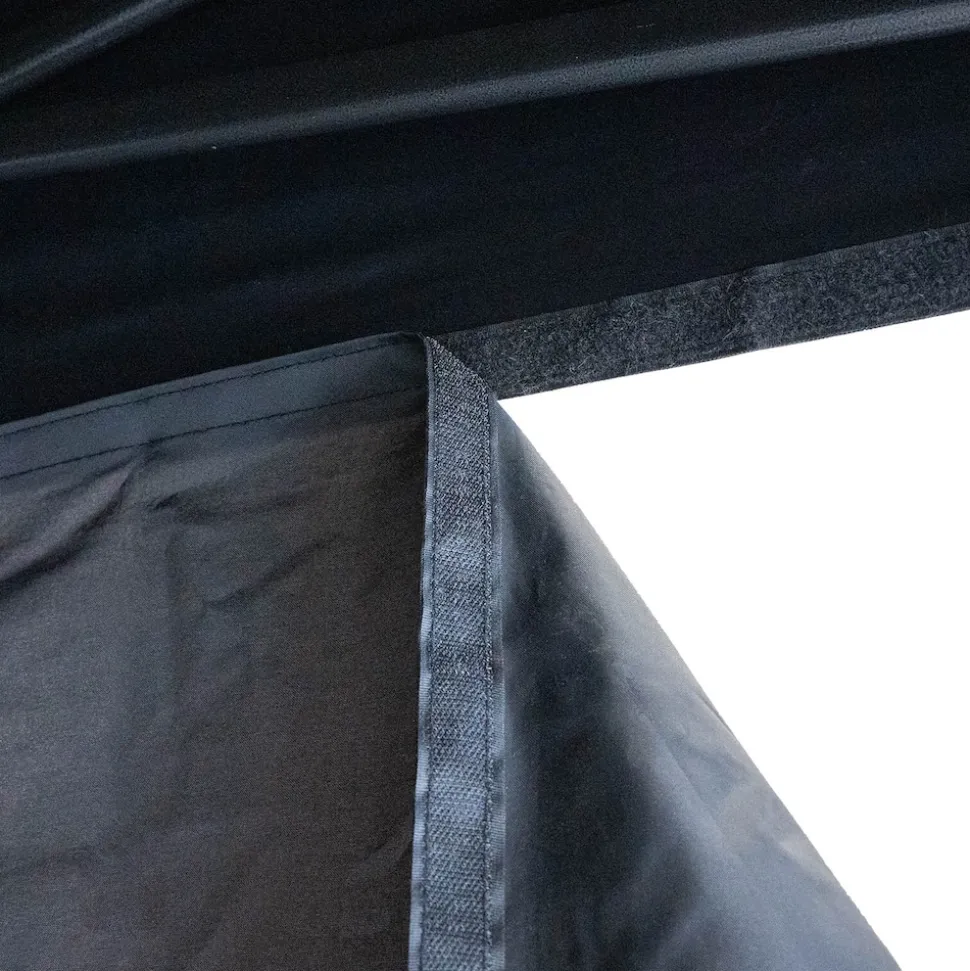 Weber #Werkeholics Easy-Up Zelt 3 x 3 m Pavillon inkl. 3 Seitenwände schwarz