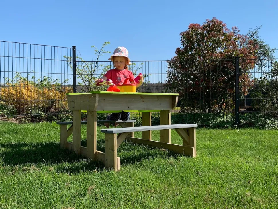 Wendi Toys Sand Wasser Picknick Tisch inkl. Bänken Wannen