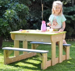 Wendi Toys Sand Wasser Picknick Tisch inkl. Bänken Wannen
