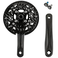 Wheeltop TCXC2E-HF1 Z802 / Z810 / X700 Kurbel 3-fach 40-30-22 Zähne 170 mm Vierkant Kurbelgarnitur Tretkurbel Fahrradkurbel Kettenradgarnitur Trekking Bike