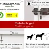 WONDERMAKE® Design Hundekäfig aus Holz für Zuhause Wohnung mit Beistelltisch, Hundebox fürs Wohnzimmer Indoor, 90x60 cm weiß