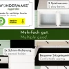 WONDERMAKE® Design Sandkasten mit Matschküche, Abdeckung OXFORD 420D, Vliesfolie, Sandkiste Holz quadratisch verschließbar Outdoor Garten für Kinder, weiß bunt