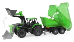 WORXX Traktor Deutz-Fahr Agrotron 7250 TTV mit Anhänger, Schaukarton