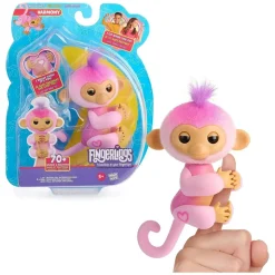 WowWee 3111 - WowWee - Fingerlings - Interaktives Baby-Äffchen „Harmony“ – Reagiert auf Ton, Bewegung & Berührung