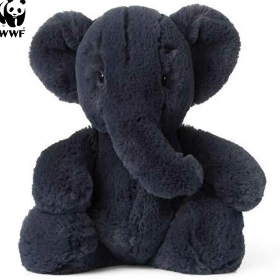 WWF Cub Club - Ebu der Elefant (anthrazit, 29cm) Kuscheltier Stofftier für Kleinkinder Elephant