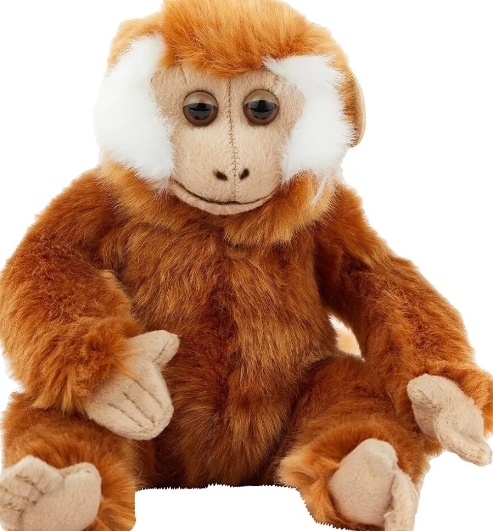 WWF Plüschtier - Affenbaby hellbraun (23cm) lebensecht Kuscheltier Stofftier Affe Äffchen