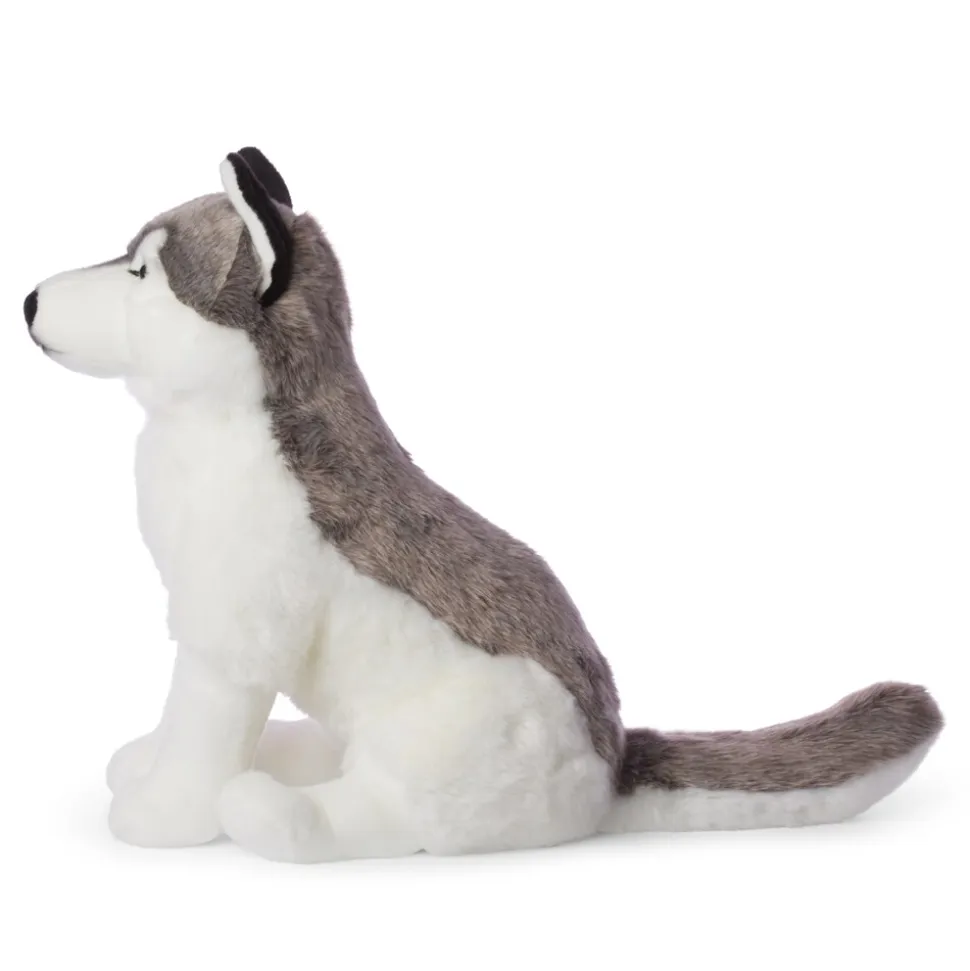 WWF - Plüschtier - Husky (sitzend, 70cm) lebensecht Kuscheltier Stofftier Plüschfigur