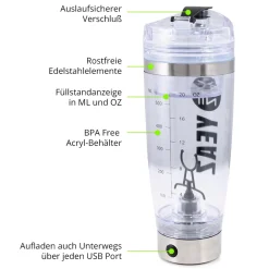 YEAZ Elektrischer Mixer USB 600ml CYCLONE PRO