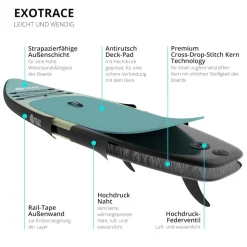 YEAZ SUP Board und Kit COSTIERA - EXOTRACE - SET