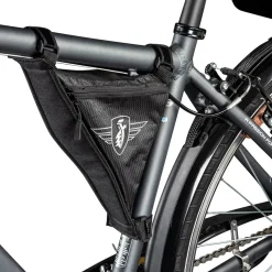 Zündapp Fahrradtasche für den Fahrrad Rahmen Tasche Oberrohrtasche Rahmentasche Radtaschen mit Klett und Reißverschluss