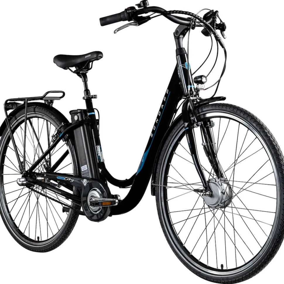 Zündapp Green 2.7 E Bike Damenfahrrad 28 Zoll 150 - 175 cm mit 3 Gang Nabenschaltung Rücktritt Pedelec Hollandrad Citybike Nabenmotor