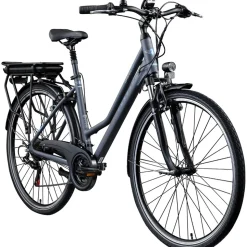 Zündapp Green 7.7 E Bike Damen Trekkingrad 28 Zoll Pedelec 155 - 185 cm Trekkingfahrrad mit 21 Gang E Fahrrad StVZO Tourenrad