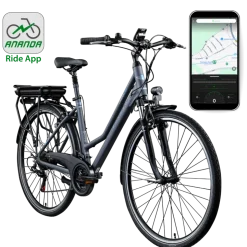 Zündapp Green 7.7 E Bike Damen Trekkingrad 28 Zoll Pedelec 155 - 185 cm Trekkingfahrrad mit 21 Gang E Fahrrad StVZO Tourenrad