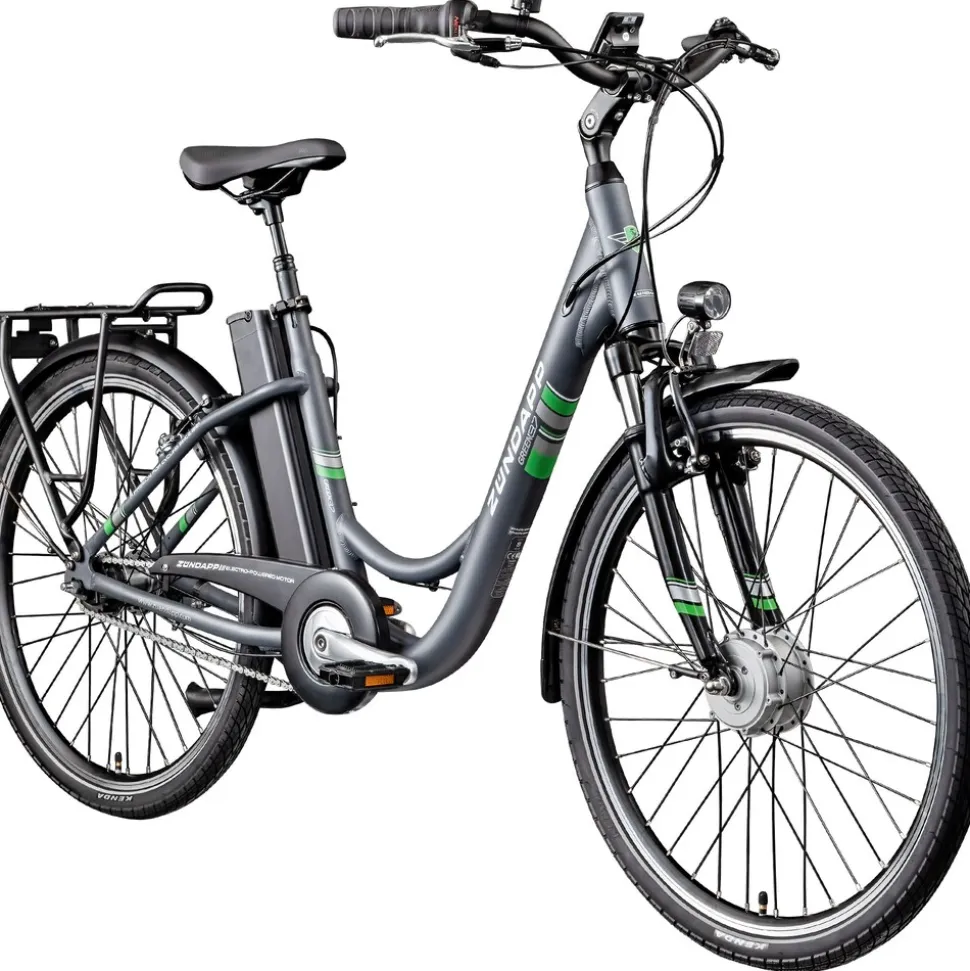 Zündapp Green 3.7 E Bike Damen 26 Zoll Pedelec 7 Gang Elektrofahrrad ab 140 cm Damenfahrrad retro Hollandrad mit Nabenschaltung