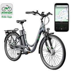 Zündapp Green 3.7 E Bike Damen 26 Zoll Pedelec 7 Gang Elektrofahrrad ab 140 cm Damenfahrrad retro Hollandrad mit Nabenschaltung
