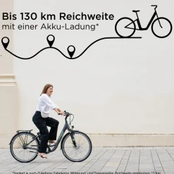 Zündapp Green 3.7 E Bike Damen 26 Zoll Pedelec 7 Gang Elektrofahrrad ab 140 cm Damenfahrrad retro Hollandrad mit Nabenschaltung