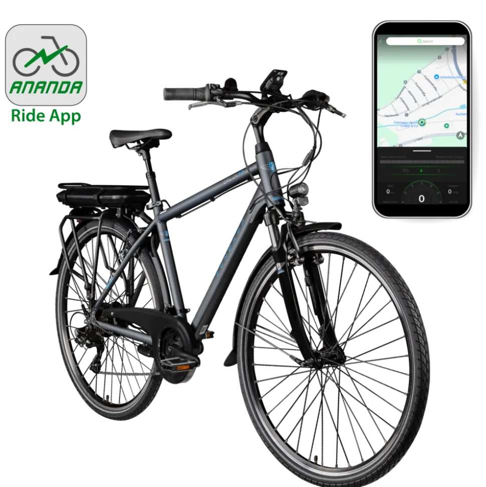Zündapp Green 7.7 E-Bike Herren Trekkingrad 28 Zoll Pedelec 155 - 185 cm Trekkingbike mit 21 Gang E Fahrrad StVZO Tourenrad