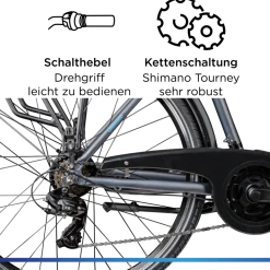 Zündapp Green 7.7 E-Bike Herren Trekkingrad 28 Zoll Pedelec 155 - 185 cm Trekkingbike mit 21 Gang E Fahrrad StVZO Tourenrad